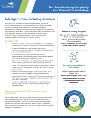 Solver for Manufacturing Industry Datasheet 