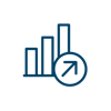 Forecasting Icon Navy