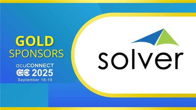 Gold Sponsor Social Graphic - acuCONNECT Solver 2025