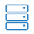 Homepage Data Warehouse Icon Blue