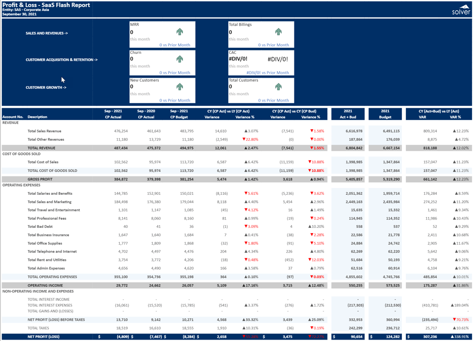 SaaS Flash Report