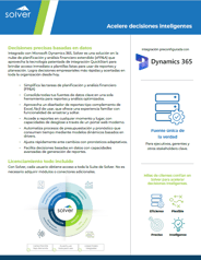 Ficha técnica de Solver para Microsoft Dynamics