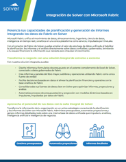Ficha técnica de la integración con Microsoft Fabric