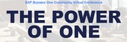 SAPB1 Power of One Virtual Event