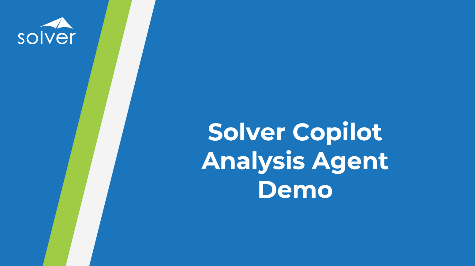 Solver Copilot Analysis Agent Demo Thumbnail
