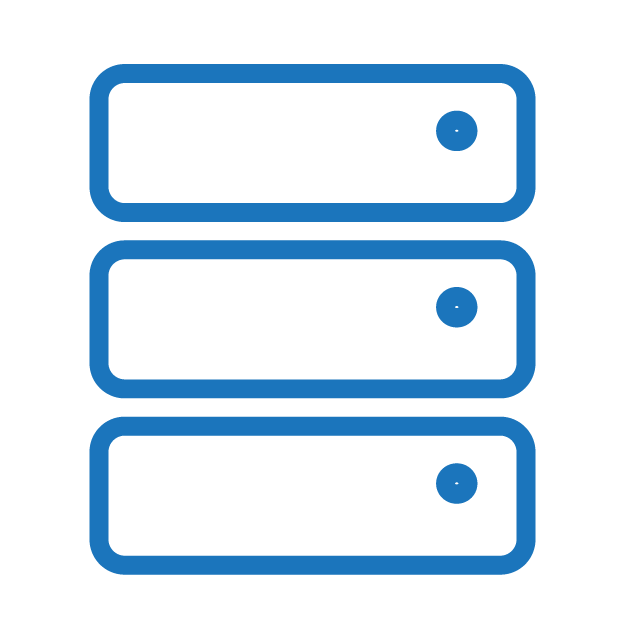 Data warehouse-icon-blue