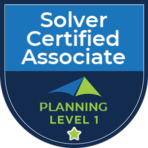 Solver Certified Planning